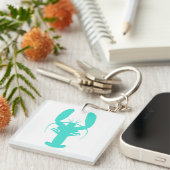 Turquoise Coastal Lobster Sleutelhanger (Voorkant Rechts)