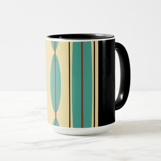 Turquoise Coffee Mok Cup (Voorkant rechts)