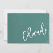 Turquoise Colorado Passport bedankpas Bedankkaart (Achterkant)