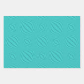 Turquoise Contour Inpakpapier Vel (Voorkant 2)