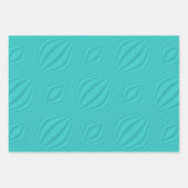 Turquoise Contour Inpakpapier Vel (Voorkant)