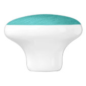Turquoise Contour Keramische Knop (Zijkant)