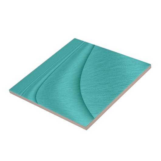 Turquoise Contour Tegeltje (Zijkant)