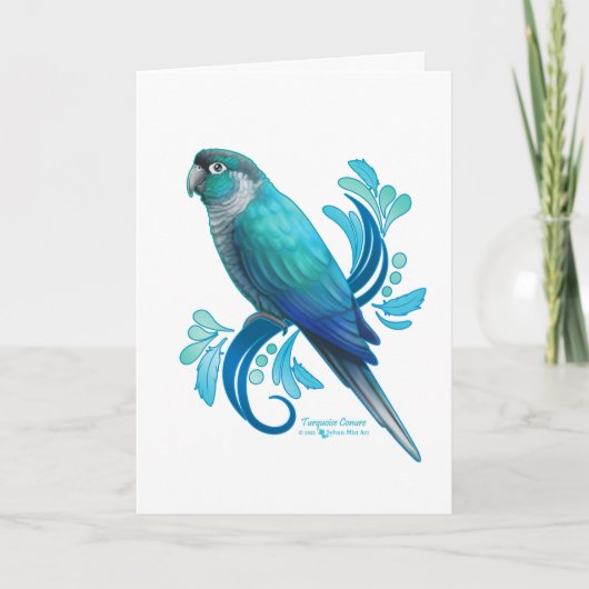 Turquoise Conure Kaart (Voorkant)