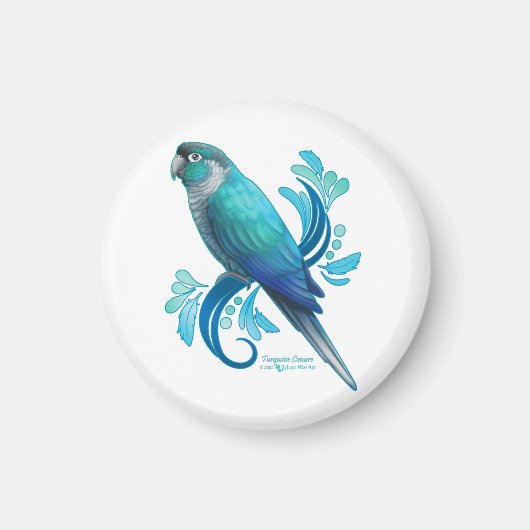 Turquoise Conure Magneet (Voorkant)