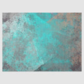 Turquoise Copper Petina Decoupage Baclgrround Tissuepapier (Voorkant)