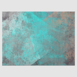 Turquoise Copper Petina Decoupage Baclgrround Tissuepapier