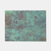 Turquoise Copper Textured Grunge Deurmat (Voorkant)