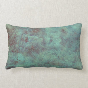 Turquoise Copper Textured Grunge Kussen