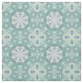 Turquoise Coral Reef Mandala Stof (Swatch)