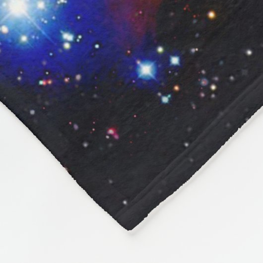 Turquoise Cosmic Dragon Fleece Deken (Hoek)