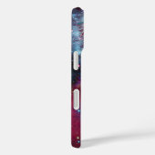 Turquoise Cosmic Dragon Hoesje-Mate iPhone Case (Achterkant / Rechts)