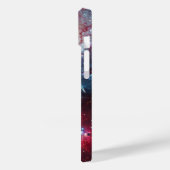 Turquoise Cosmic Dragon Hoesje-Mate iPhone Case (Achterkant / Links)