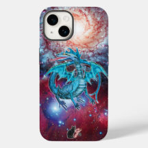 Turquoise Cosmic Dragon Hoesje-Mate iPhone Case