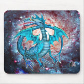 Turquoise Cosmic Dragon Muismat (Voorkant)