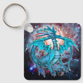 Turquoise Cosmic Dragon Sleutelhanger