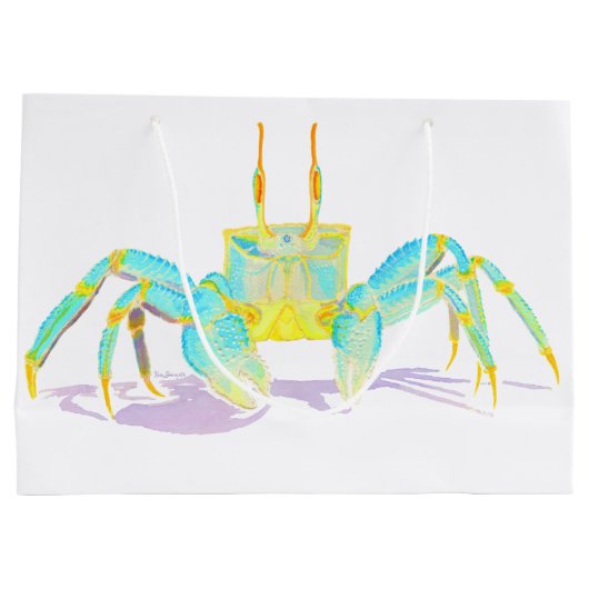 Turquoise Crab Groot Cadeauzakje (Achterkant)