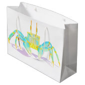 Turquoise Crab Groot Cadeauzakje (Achterkant Gekanteld)