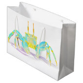 Turquoise Crab Groot Cadeauzakje (Voorkant Gekanteld)