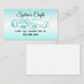 Turquoise Crafting Vinyl Visitekaartje (Voorkant / Achterkant)