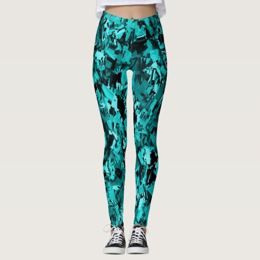 Turquoise Craze... Leggings (Voorkant)