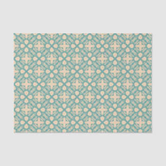 Turquoise Cream Modern Western geometrisch somber Tissuepapier