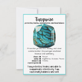 Turquoise Crystal Betekenis Kaart