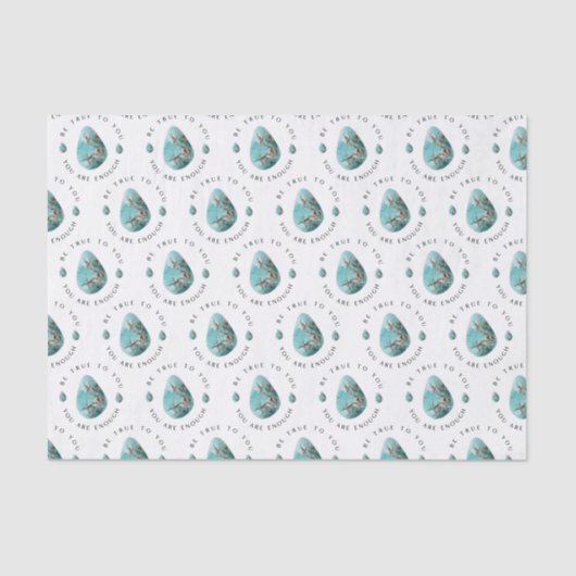 Turquoise Crystal Tissue Paper Tissuepapier (Voorkant)