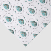 Turquoise Crystal Tissue Paper Tissuepapier (Detail)