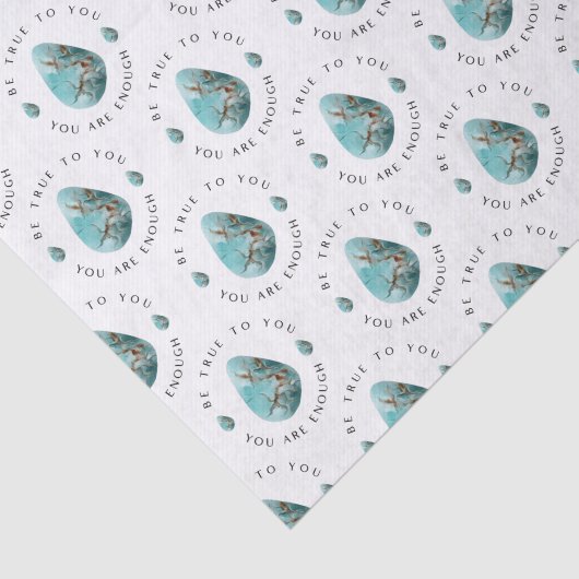 Turquoise Crystal Tissue Paper Tissuepapier (Detail)