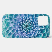 Turquoise Dahlia Bloem Macro achtergrond Case-Mate iPhone Case (Achterkant (horizontaal))