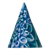 Turquoise Dahlia Bloem Macro achtergrond Feesthoedjes (Rechts)