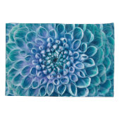 Turquoise Dahlia Bloem Macro achtergrond Kussensloop (Achterkant)