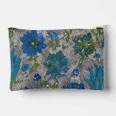 Turquoise Daisy Bloemen Accessoires Pouch Etui (Achterkant)
