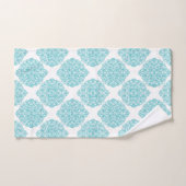 Turquoise Damask Bad Handdoek (Handdoek)