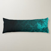 Turquoise Damask-ontwerp Lichaamskussen (Voorkant)