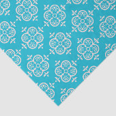 Turquoise Damask Tissuepapier (Detail)