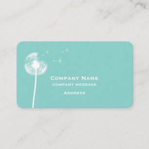 Turquoise Dandelion Visitekaartje
