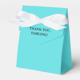 Turquoise Dank Je Wel Lieve Favor Doos Bedankdoosjes