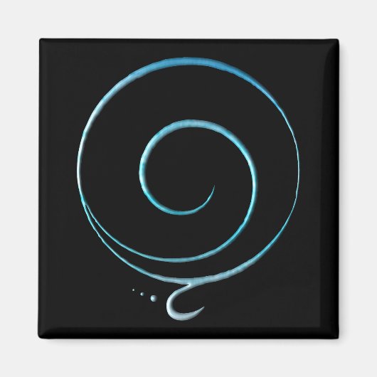 Turquoise Dankbaarheid Magneet (Voorkant)