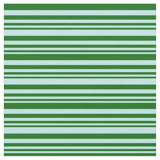 Turquoise & Dark Green Striped/Lined Pattern Stof (Close Up)