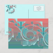 Turquoise Dawn Briefkaart (Voorkant / Achterkant)