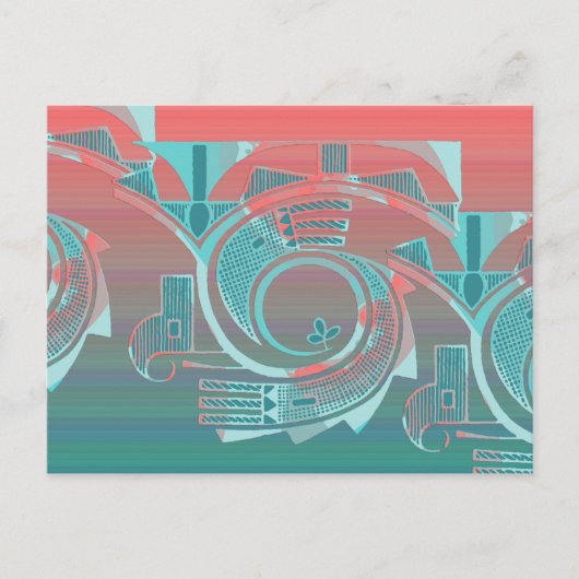 Turquoise Dawn Briefkaart (Voorkant)