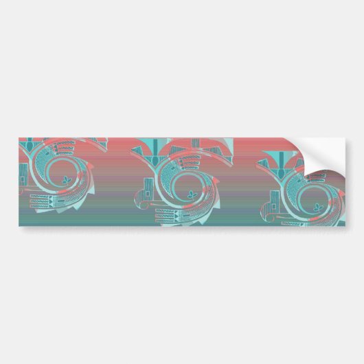Turquoise Dawn Bumpersticker (Voorkant)