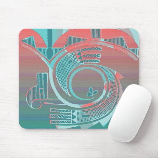 Turquoise Dawn Mousepad Muismat (Met muis)