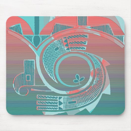 Turquoise Dawn Mousepad Muismat (Voorkant)