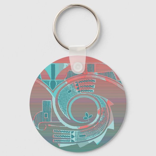 Turquoise Dawn Sleutelhanger (Voorkant)