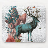 Turquoise Deer in paddenstoelbos Muismat (Voorkant)