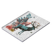 Turquoise Deer in paddenstoelbos Notitieboek (Linkerzijde)