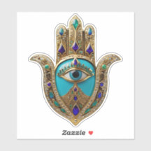 Turquoise Derde Oog Hamsa